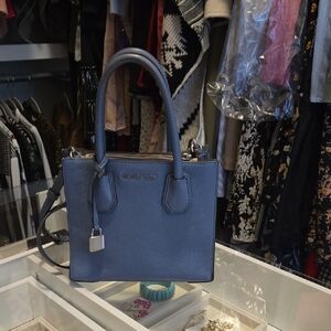 Michael Kors Slate Blue Satchel